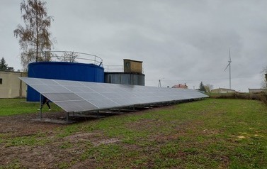 Panele fotowoltaiczne - SUW Racibor&oacute;w