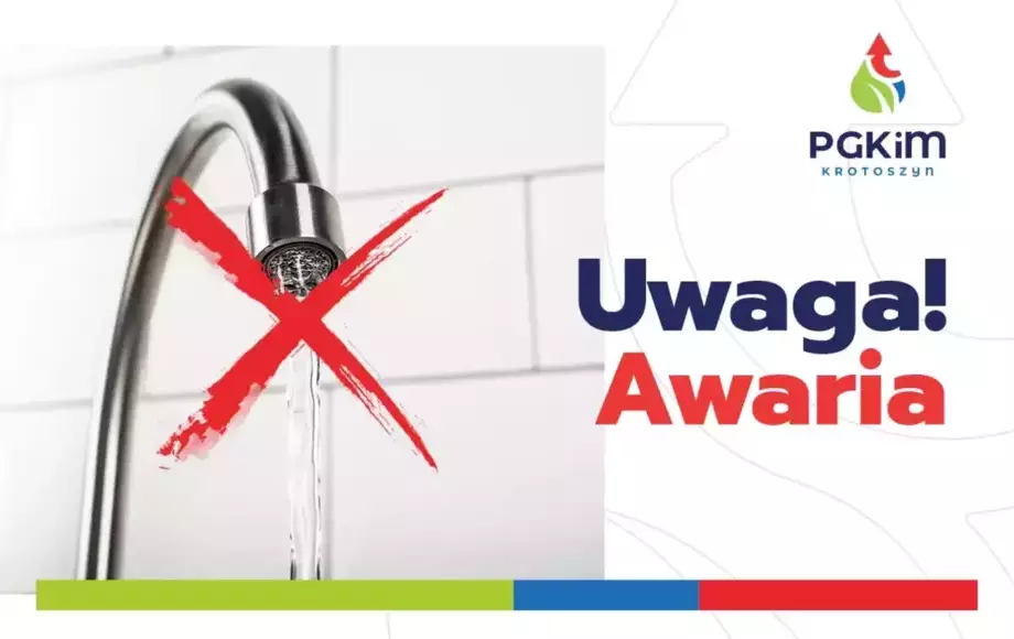 Awaria sieci wodociagowej Jasne Pole - Tomnice 23.01.2025 r.