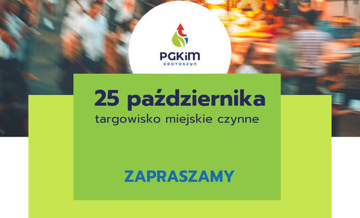 Zdjęcie do Zapraszamy na Targowisko miejskie  25 października 